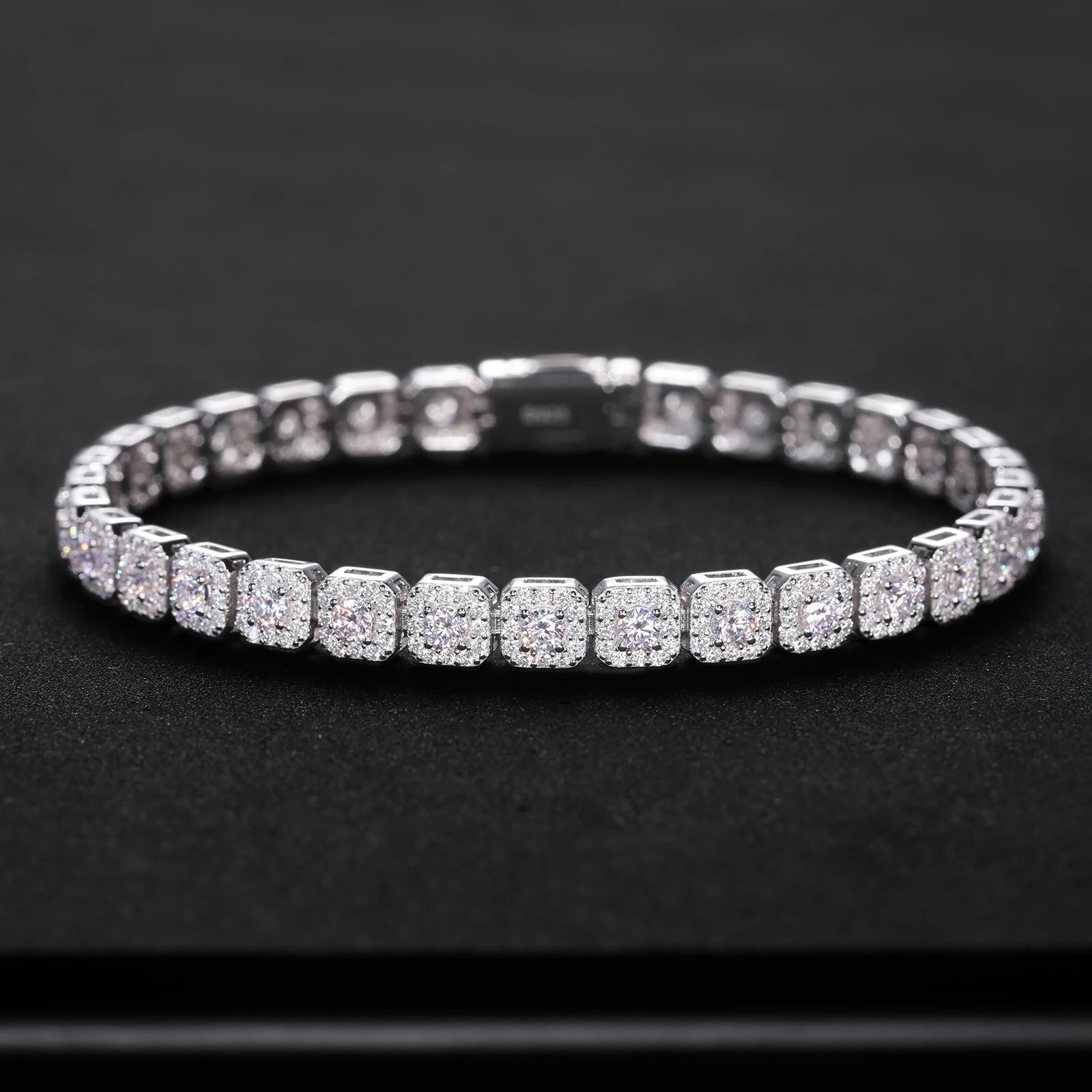 Bracelet Cuban Chain S925 Bracelet VVS1 Moissanite