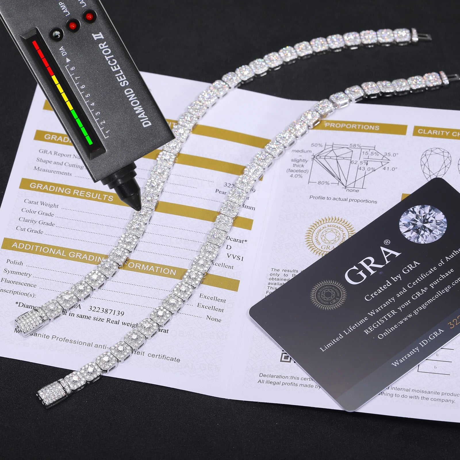 Bracelet Cuban Chain S925 Bracelet VVS1 Moissanite